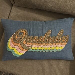Jonathan Adler Quaaludes Beaded Pillow